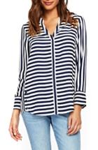 Women's Wallis Stripe Shirt Us / 12 Uk - Blue