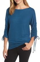 Women's Gibson Tie Sleeve Fleece Top - Blue