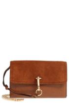 Vince Camuto Blena Leather & Suede Clutch - Brown