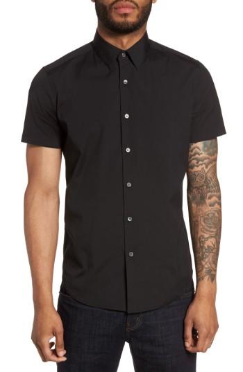Men's Theory Sylvain S Kenai Sport Shirt - Black