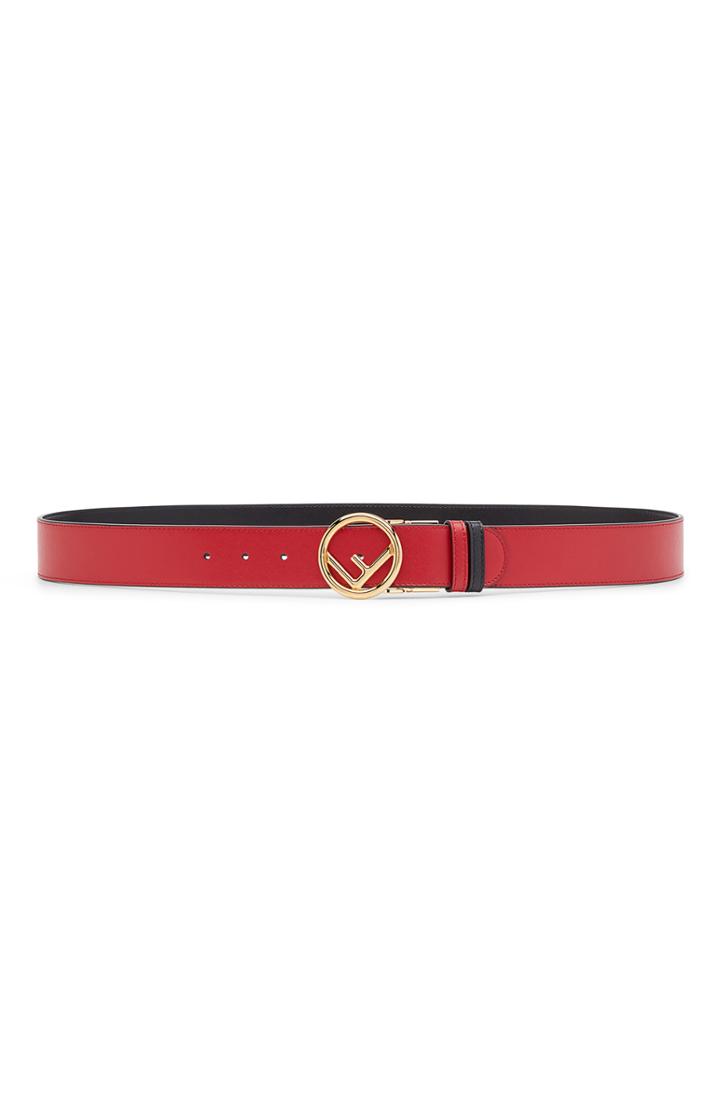 Women's Fendi F Is For Fendi Reversible Leather Belt