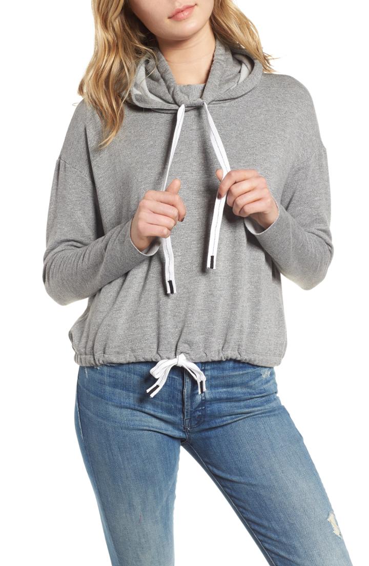 Women's Stateside Fleece Funnel Neck Hoodie - Grey