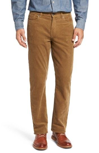Men's Cutter & Buck 'greenwood' Stretch Corduroy Pants X 32 - Brown