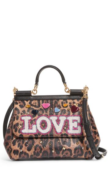 Dolce & Gabbana Medium Miss Sicily - Love Leo Satchel -