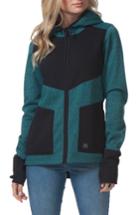 Women's Rip Curl Espy Anti Series Hooded Jacket - Blue/green
