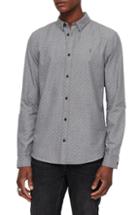 Men's Allsaints Montauk Slim Fit Dot Jacquard Sport Shirt - Grey