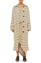 Women's Topshop Boutique Gingham Duster Coat Us (fits Like 0) - Ivory