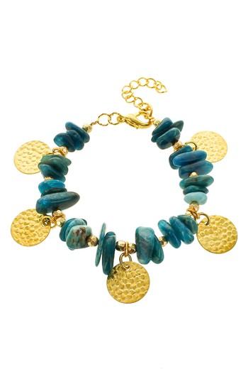 Women's Panacea Chip Stone Disc Bracelet