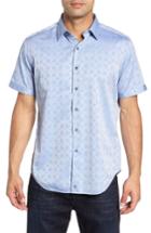 Men's Robert Graham Maya Bay Classic Fit Jacquard Sport Shirt - Blue