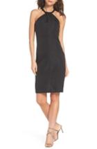 Women's Lulus Be My Baby Halter Sheath Dress - Black