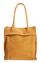 Hobo Lure Suede Shoulder Bag - Yellow