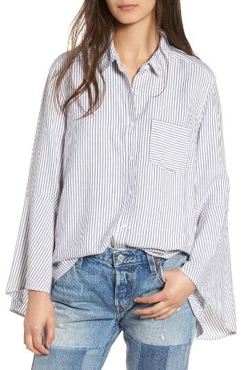 Women's Bp. Bell Sleeve Blouse - Blue