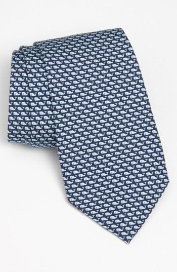 Men's Vineyard Vines Whale Silk Tie, Size - Blue