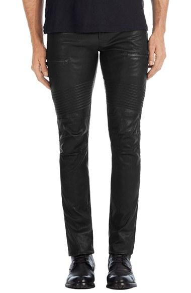 Men's J Brand Acrux Skinny Fit Moto Leather Pants