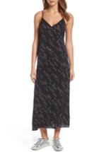 Women's Treasure & Bond Raw Edge Slipdress, Size - Black