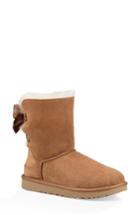 Women's Ugg Customizable Bailey Bow Genuine Shearling Bootie M - Brown