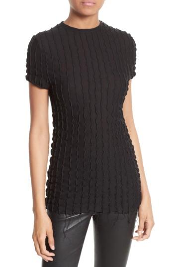 Women's Helmut Lang Ruffle Baby Tee