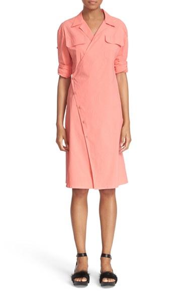 Women's Tomas Maier Twisted Stretch Poplin Dress