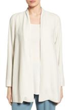 Women's Eileen Fisher Silk Kimono Jacket, Size - White