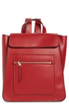Smythson Hero Small Leather Backpack - Red
