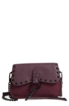 Rebecca Minkoff Small Keith Suede & Leather Saddle Bag - Red