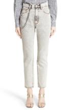 Women's Marc Jacobs Overdyed Bleach Stovepipe Jeans - Grey