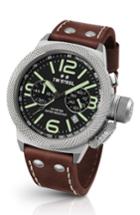 Men's Tw Steel Canteen Chronograph Leather Strap Watch, 50mm