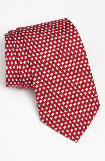 Men's Vineyard Vines 'stars' Silk Tie, Size - Red