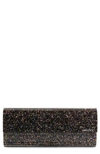 Jimmy Choo Sweetie Speckled Glitter Clutch - Metallic