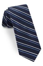 Men's Ted Baker London Striped Silk Tie, Size - Blue