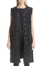 Women's Noir Kei Ninomiya Floral Faux Fur Reversible Vest