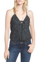 Women's Thieves Like Us Tie Front Faux Wrap Tank - Blue