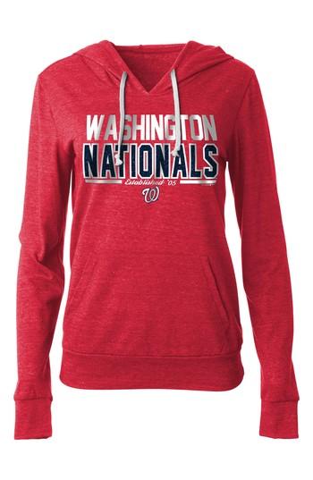 Women's New Era Cap Mlb Fleece Hoodie, Size - Red