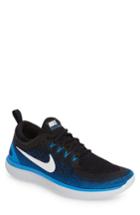 Men's Nike Free Rn Distance 2 Running Shoe .5 M - Blue