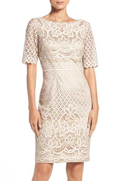 Women's Eliza J Lace Sheath Dress - White
