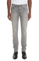 Men's Saint Laurent Slim Leg Denim Jeans - Grey