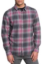 Men's Quiksilver Fatherfly Flannel Shirt, Size - Grey
