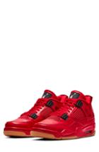 Women's Nike Air Jordan 4 Retro Sneaker M - Red