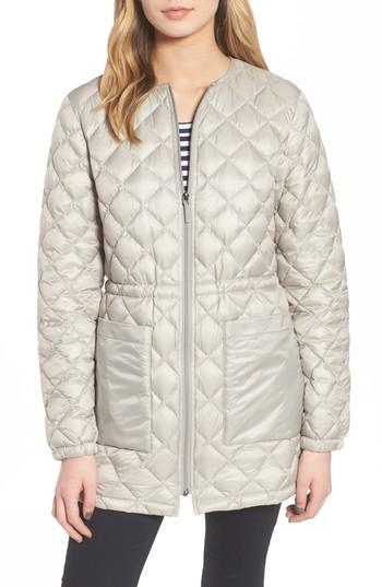 Women's Cole Haan Signature Quilted Down Parka - Grey
