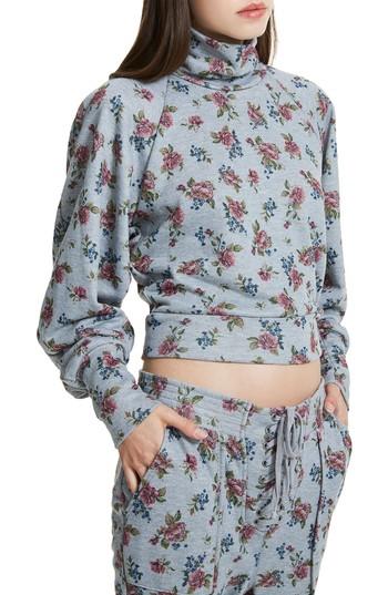 Women's Afrm Jaxon Crop Turtleneck - Grey