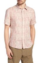 Men's Billy Reid Martin Print Sport Shirt - White