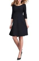 Women's Seraphine Christine Fit & Flare Maternity Dress - Black