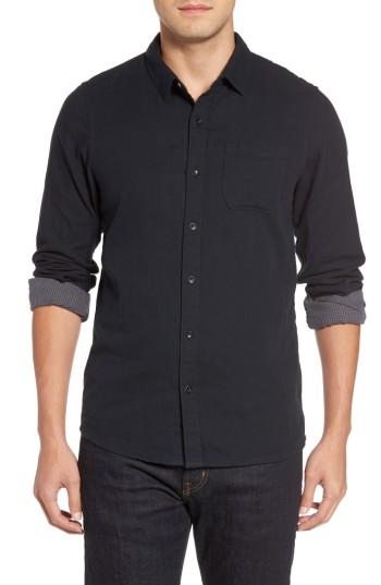Men's Travis Mathew Slim Fit Wrinkle Free Sport Shirt - Black