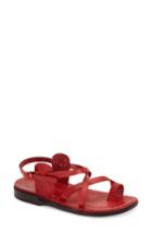 Women's Jerusalem Sandals 'the Good Shepard' Strappy Sandal Us / 40eu - Red