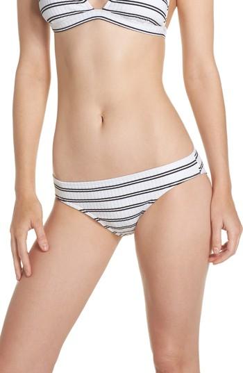 Women's Seafolly Inka Striped Hipster Bikini Bottoms Us / 6 Au - White