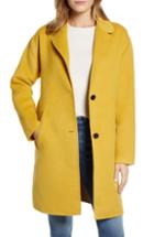 Women's Bernardo Car Coat - Yellow