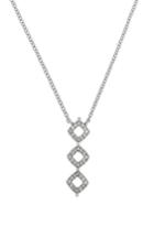 Women's Carriere Three-diamond Sterling Silver & Diamond Pendant Necklace (nordstrom Exclusive)
