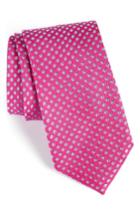 Men's Nordstrom Men's Shop Oxford Dot Silk Tie, Size - Pink