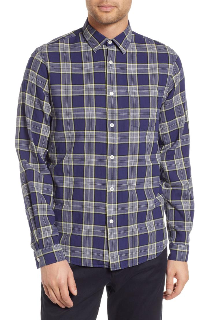 Men's Hope Roy Plaid Sport Shirt Us / 48 Eu - Blue