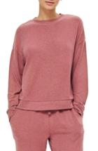 Women's Topshop Rose Sweatshirt Us (fits Like 0) - Pink